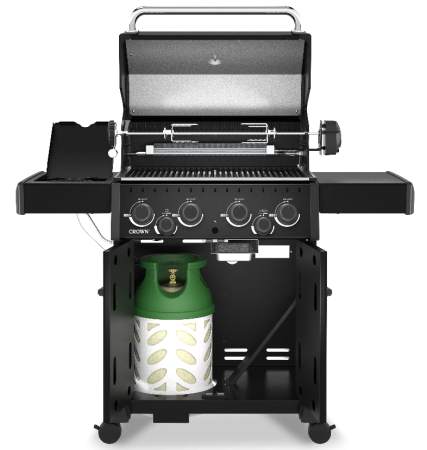 Газовый гриль BROIL KING Crown 490 Shadow с конфоркой и вертелом