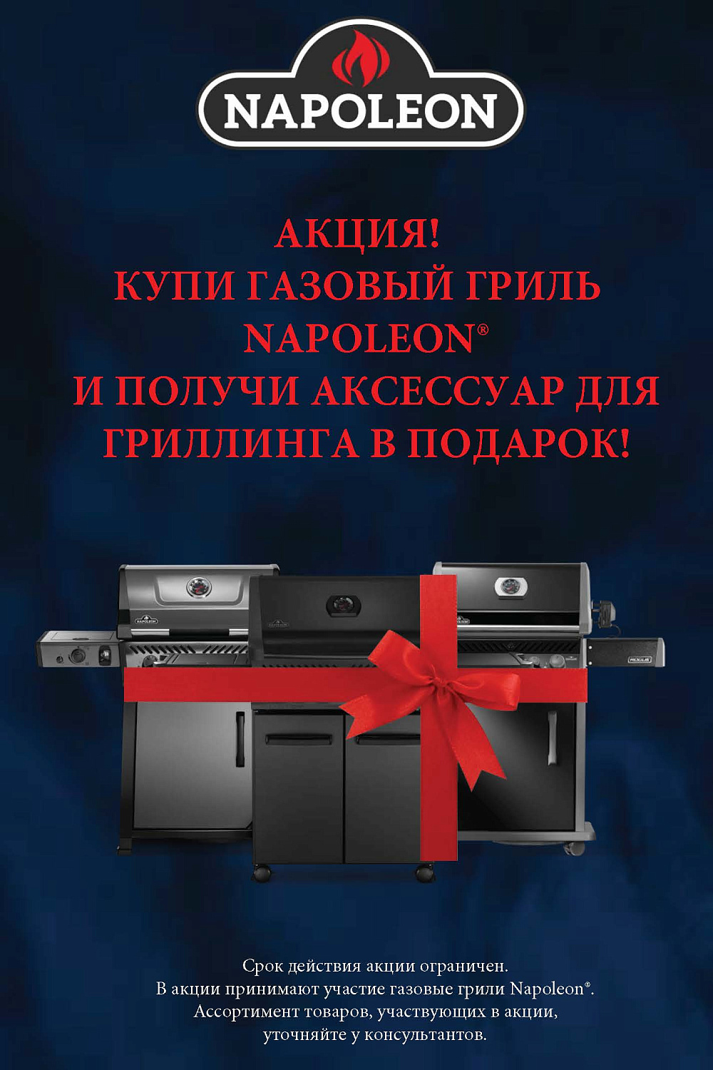 Подарки при покупке газовых грилей Napoleon