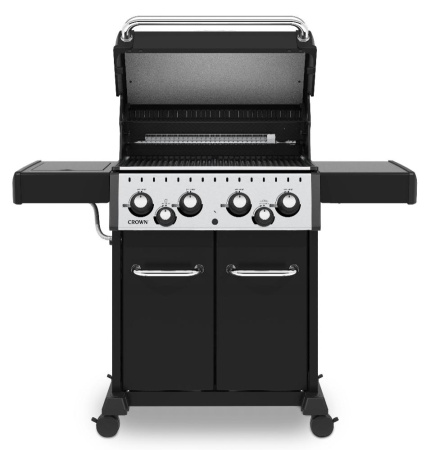 Газовый гриль BROIL KING Crown 490, 4 горелки, боковая конфорка, задняя горелка