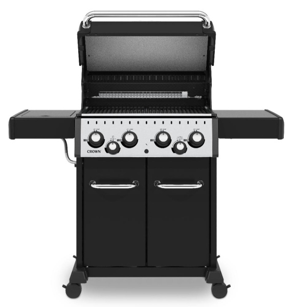 Газовый гриль BROIL KING Crown 490, 4 горелки, боковая конфорка, задняя горелка