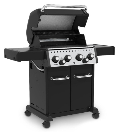 Газовый гриль BROIL KING Crown 490, 4 горелки, боковая конфорка, задняя горелка