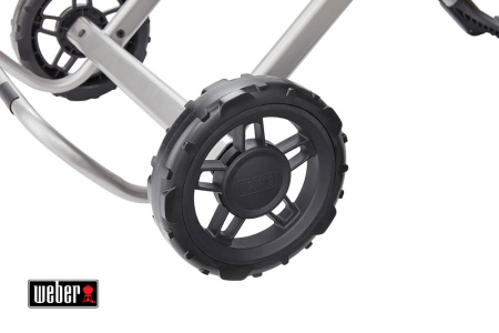 Газовый гриль WEBER Traveler, 1 горелка, 3,8кВт, складные ножки, черный