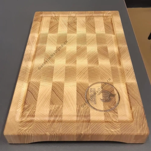 Разделочная торцевая доска, 30х20см., Ясень