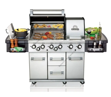 Газовый гриль BROlL KING Imperial S 690 IR с вертелом и ИК конфоркой