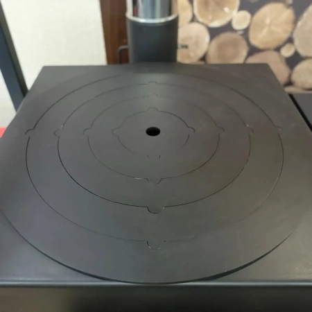 Плита стальная с 5-ю кольцами, 5мм, для печи под казан 375-410мм