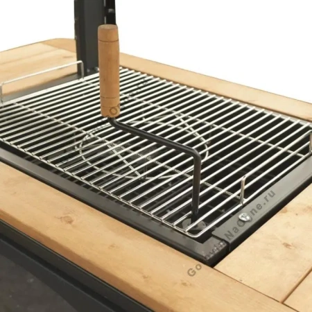 Дровяной пристенный гриль SUOMI GRILL с комплектом труб