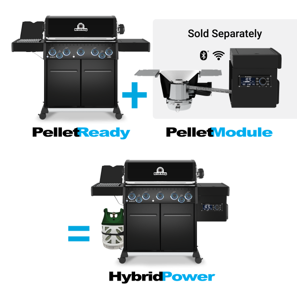 Газовый гриль BROIL KING Baron 590 IRX Shadow с возможностью установки пеллетного модуля (Pellet Ready)