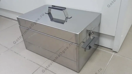 Коптильня Grillver 410х250х230мм. из нерж. стали