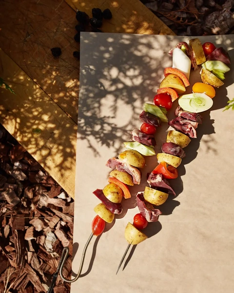 Шампур двойной, для тандыра, кованый