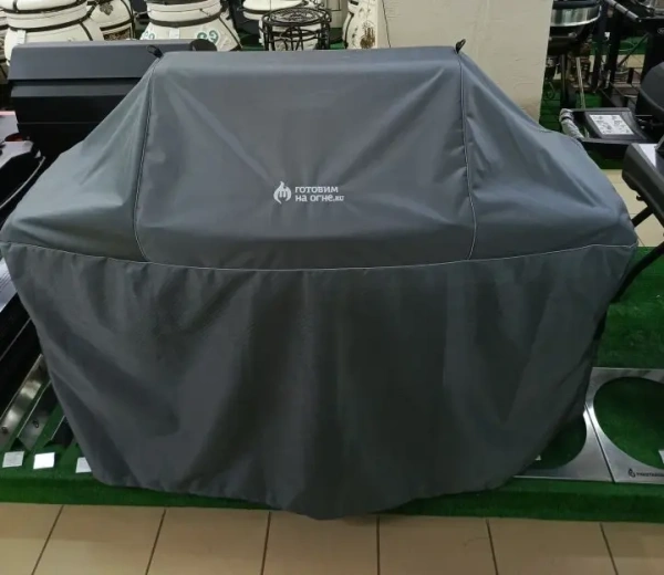 Чехол XXL-166 Премиум для газ.грилей NAPOLEON Prestige 500, серый Оксфорд 1680D (Готовим на огне)
