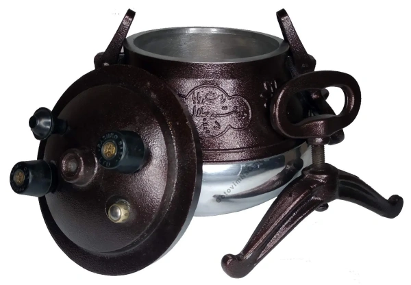 Афганский казан двухцветный с ручками, алюминиевый, 5л.