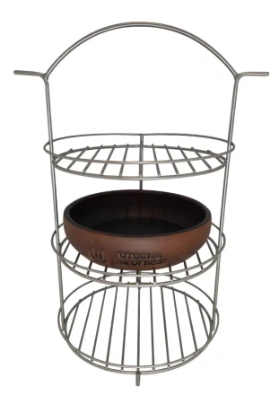 Кеци (керамическая сковорода) средняя 21см. "Готовим на огне"