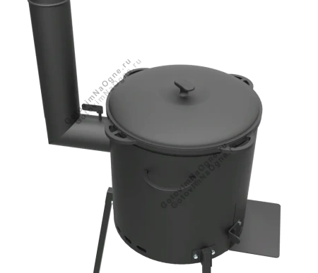 КОМПЛЕКТ: Казан 12л. (Узбекистан) + Печь "Кайзер-12Т"