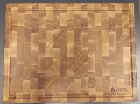 Разделочная торцевая доска, 40х30см., Ясень