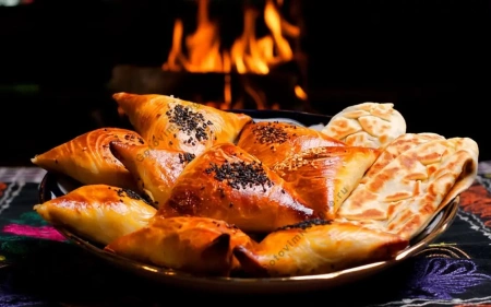 Керамический камень для выпечки в тандыре 21см.