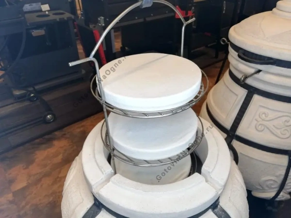 Этажерка с бортиками 3-х ярусная, Средняя