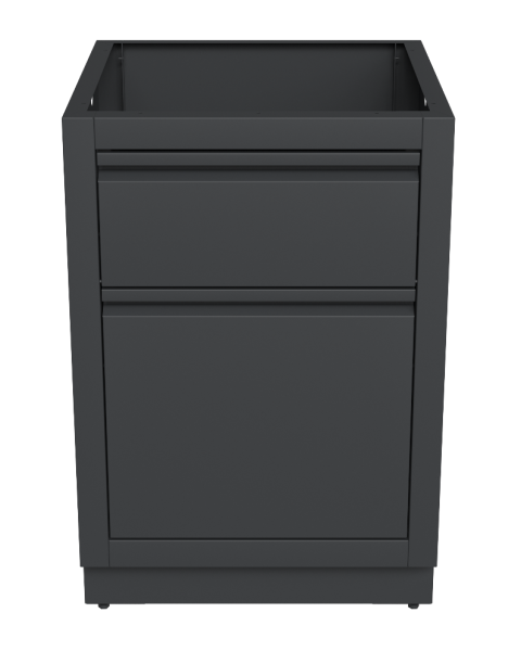 Тумба для мусора с держателем бумажных полотенец 