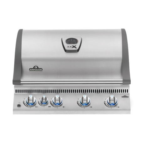 Кухня барбекю ПРОТЕЙ К-3 c газовым грилем NAPOLEON Bilex-485, 2 тумбы со столешн. из нерж. стали