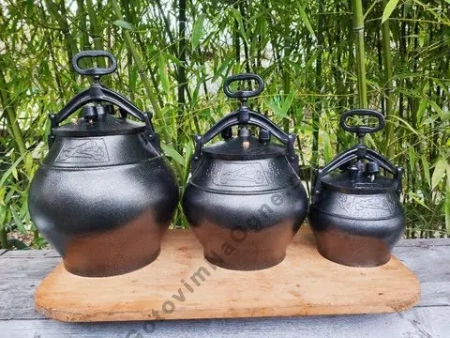 Афганский казан черный, алюминиевый, 10л.
