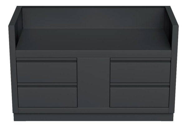 Тумба-основание 102 см гриля BIG-38 c пятью выдвижными ящиками