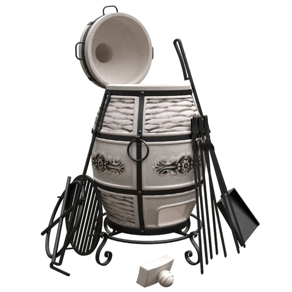КОМПЛЕКТ тандыр "Барс" с откидной крышкой