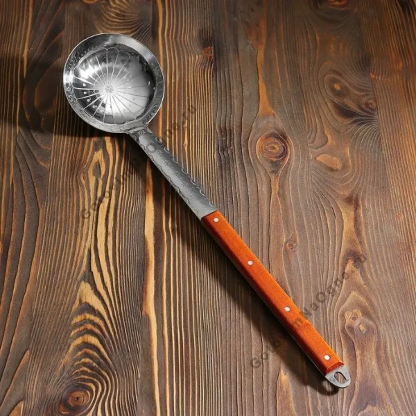 Половник с дерев. ручкой, нерж. сталь, большой