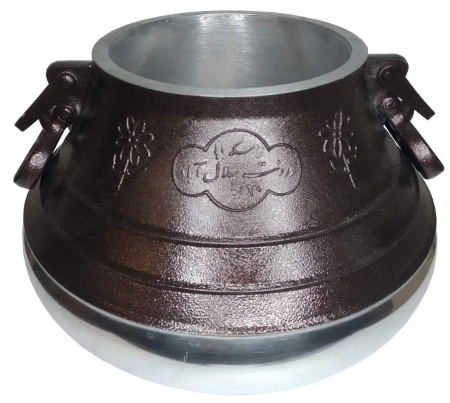 Афганский казан двухцветный с ручками, алюминиевый, 20л.