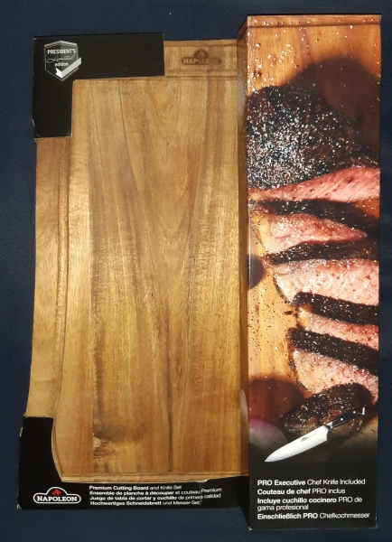 Разделочный набор (2 предмета: доска + нож), NAPOLEON