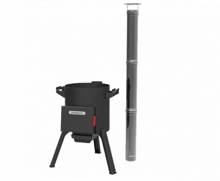 КОМПЛЕКТ: Казан 12л. (Узбекистан) + печь "Берель 400К NEW"