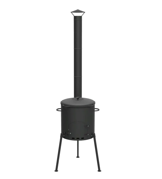 КОМПЛЕКТ: Печь "Кайзер-12Т" + Казан 12л. (Татарстан) 