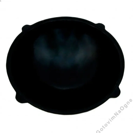 Казан чугунный 12 литров с алюминиевой крышкой (Узбекистан)