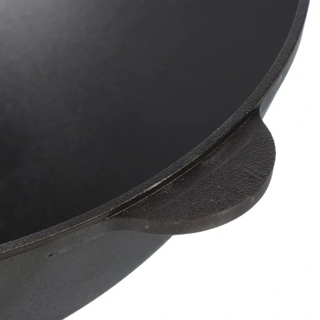 Казан чугунный 22 литра с алюминиевой крышкой и дужкой (Гардарика)