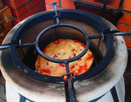 Керамический камень для выпечки в тандыре 28см.