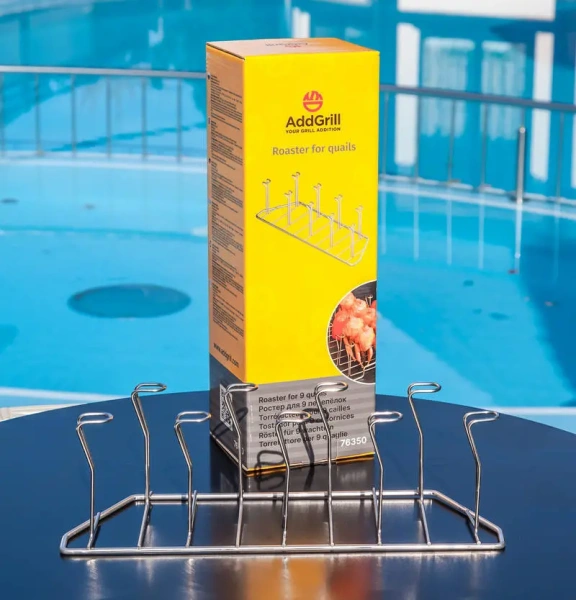 Подставка для 9 перепелок, из нерж. стали