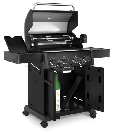 Газовый гриль BROIL KING Crown 490 Shadow с конфоркой и вертелом