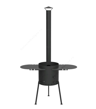 печь с двумя пристольями (опция)