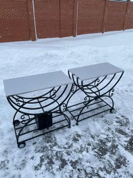 Стол-дровница для тандыра и мангала, 39х79х83см