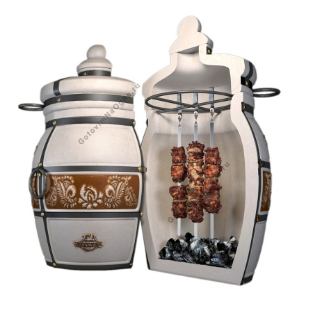 КОМПЛЕКТ "Тандыр Казачий" с откидной крышкой